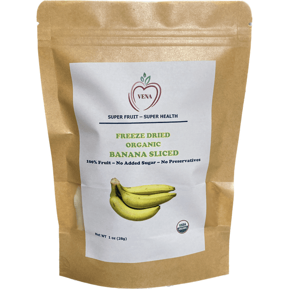 FREEZE DRIED BANANA, 6 COUNT