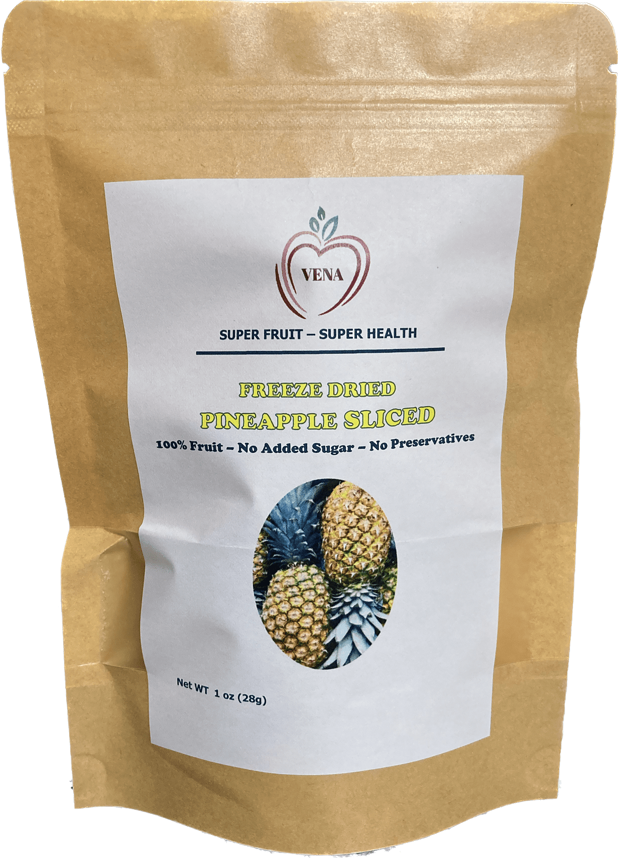 FREEZE DRIED PINEAPPLE, 6 PACK
