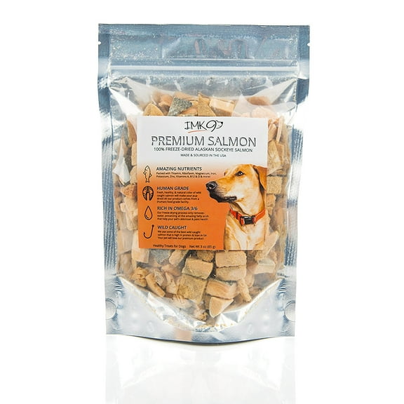 FREEZE DRIED SALMON DOG TREATS, 3 OZ.