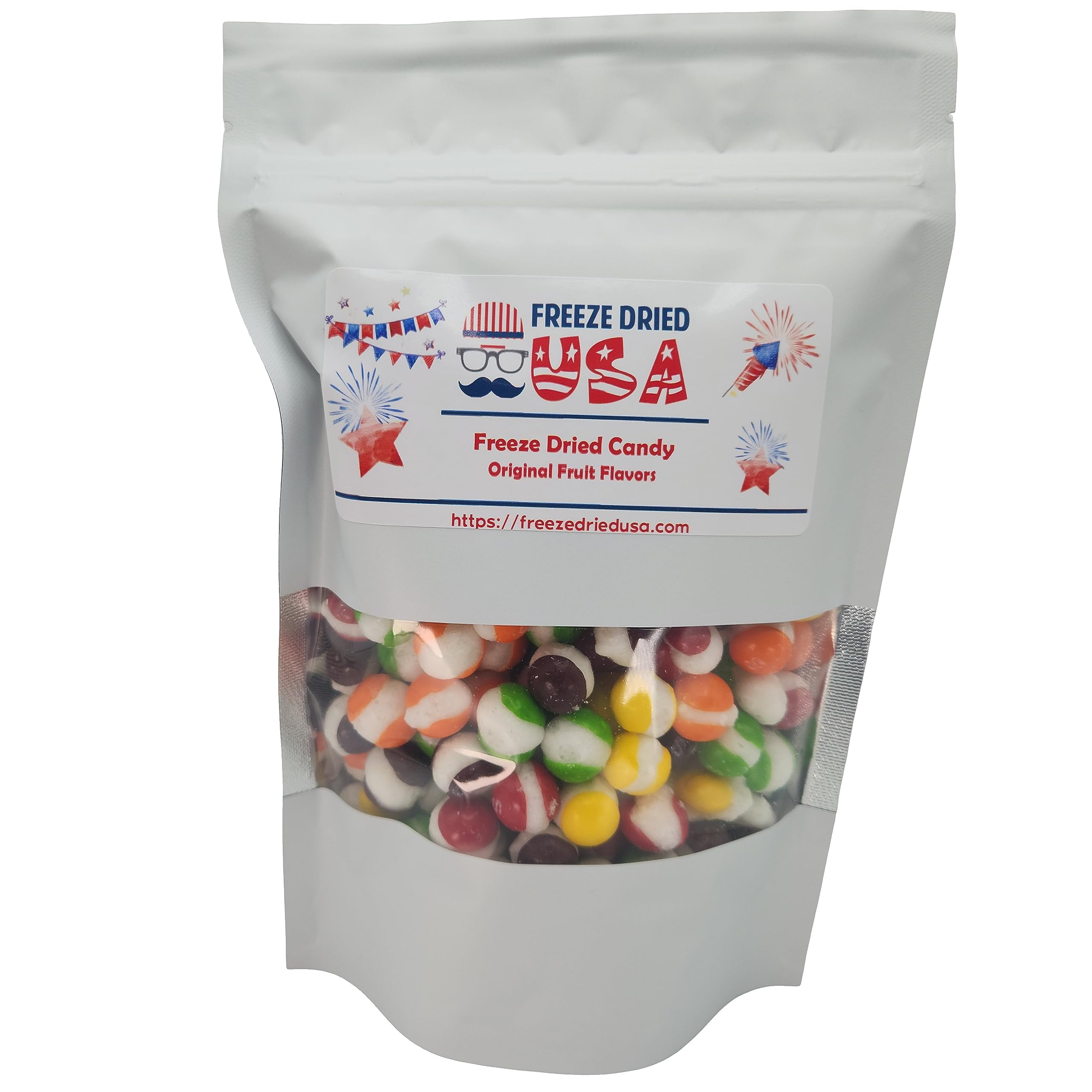 FREEZE DRIED USA Skittles Candy (8 oz) Crunchy and bursting with