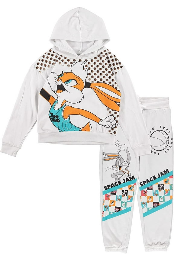 FREEZE Girls' Space Jam Lola Hoodie and Jogger Clothing Set - Space Jam A New Legacy Pullover Hoodie Sizes 4-16