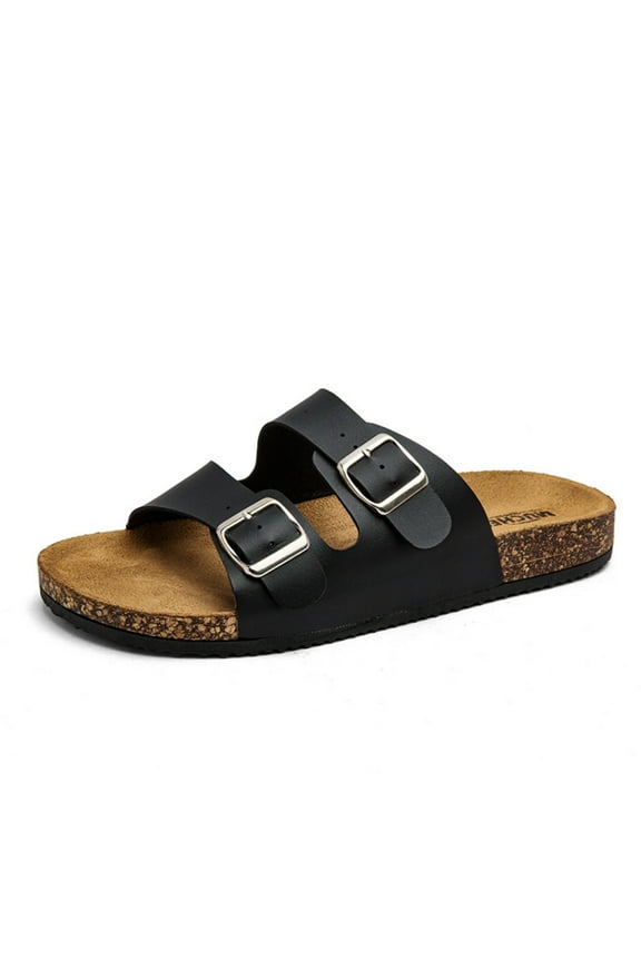 Unisex Cork Footbed Sandal Comfort Slide Sandals for Women Men