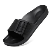 FREISTERN Womens EVA Slide Sandals One Buckle Adjustable Sandals