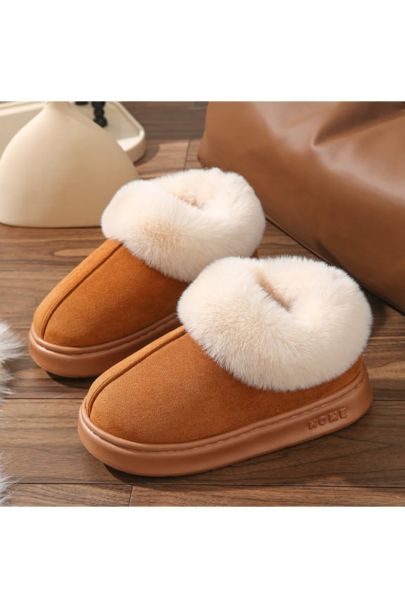Women's Fuzzy Bootie Slippers Comfortable House Shoes for Indoor Outdoor