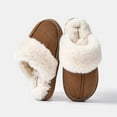 thumbnail image 1 of FREISTERN Women's Fuzzy Slippers Fluffy Scuff Cozy House Shoes, 1 of 6