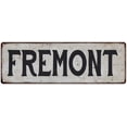 thumbnail image 1 of FREMONT Vintage Look Rustic Metal 8x24 Sign City State 108240041111, 1 of 1