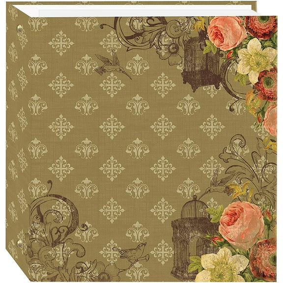 FRENCH BIRDCAGE 3-ring album w EZ-stick magnetic pages