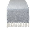 thumbnail image 1 of DII French Blue Diamond Jaquard Table Runner 15x72, 1 of 3