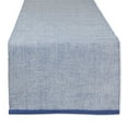 thumbnail image 1 of FRENCH BLUE ECO-FRIENDLY CHAMBRAY FINE RIBBED TABLE RUNNER 13x72, 1 of 4
