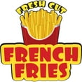 thumbnail image 1 of FRENCH FRIES 16" Concession Decal sign cart trailer stand sticker equipment, 1 of 1