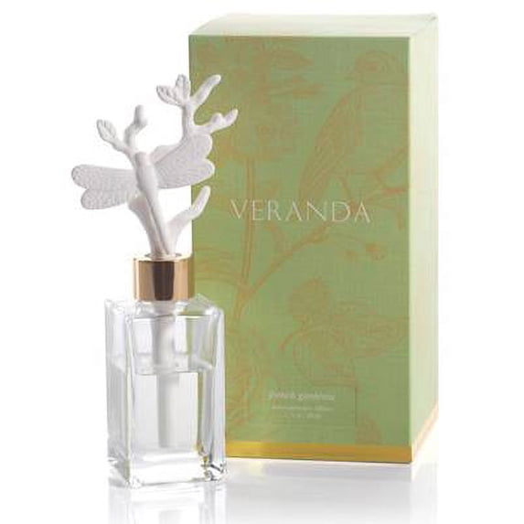 FRENCH GARDENIA Dragonfly Veranda Zodax Porcelain Diffuser