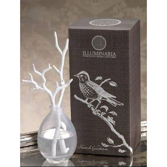 FRENCH GARDENIA ILLUMINARIA BRANCH ZODAX Porcelain Diffuser