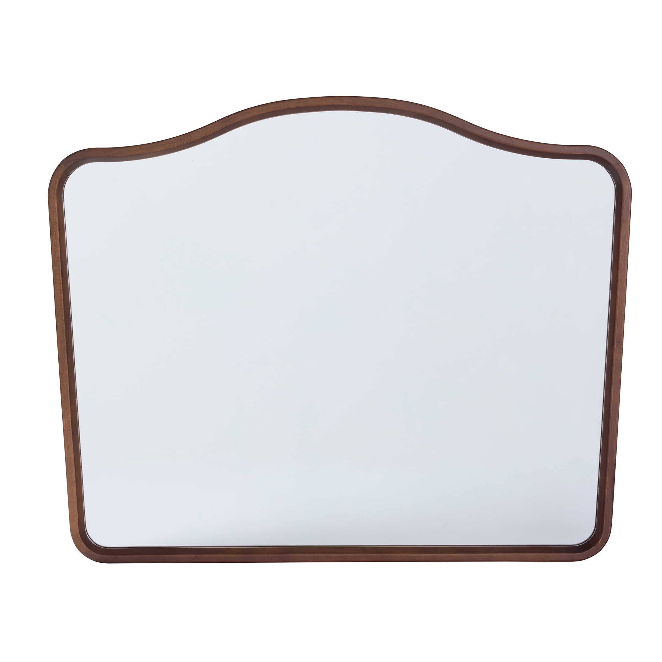 Better Homes & Gardens French Heritage 29x24 Walnut Large Wall Mirror for Living Room