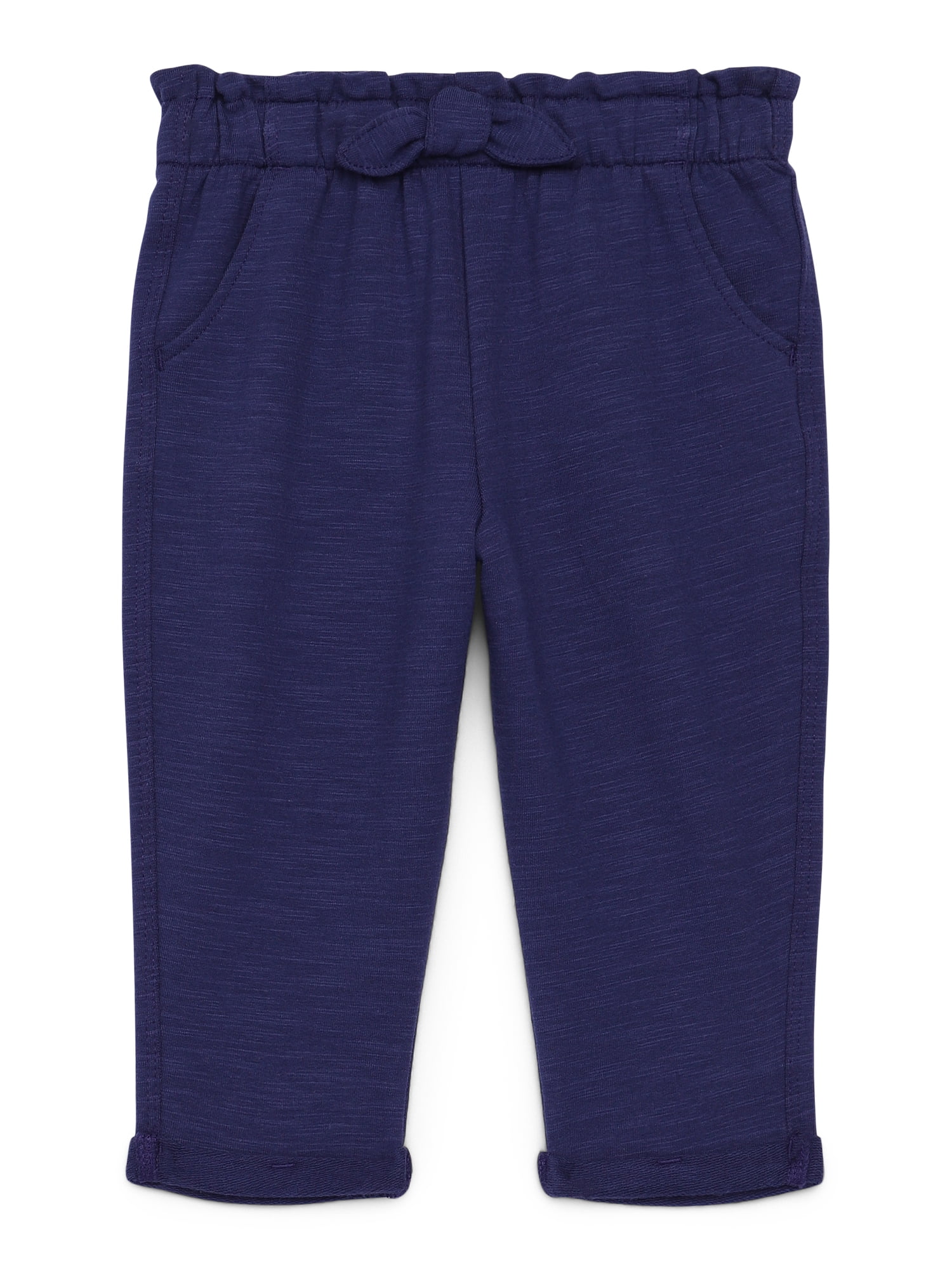 Maternity French Terry Ankle Pants- Wine Berry