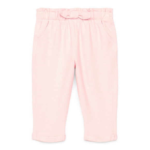 Garanimals Baby Girl French Terry Cloth Pants, Sizes 0M-24M