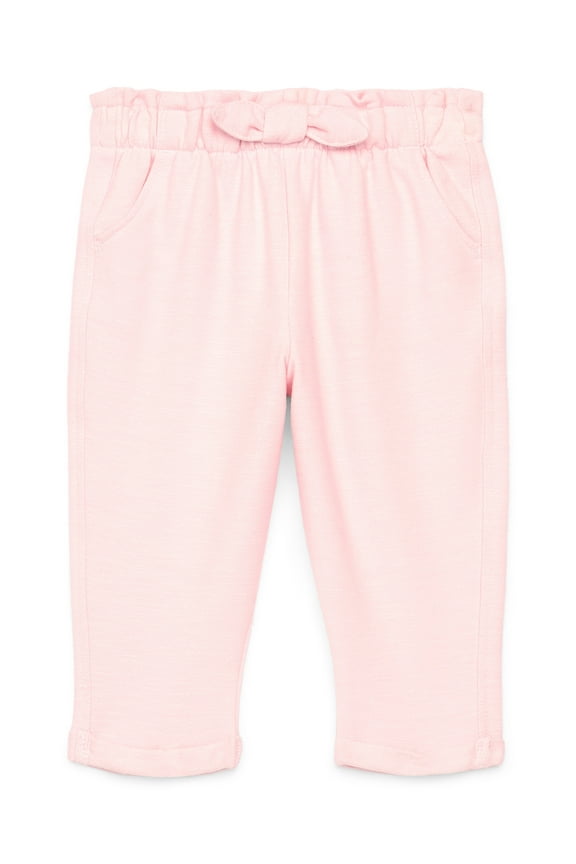 Baby Girl French Terry Cloth Pants, Sizes 0M-24M