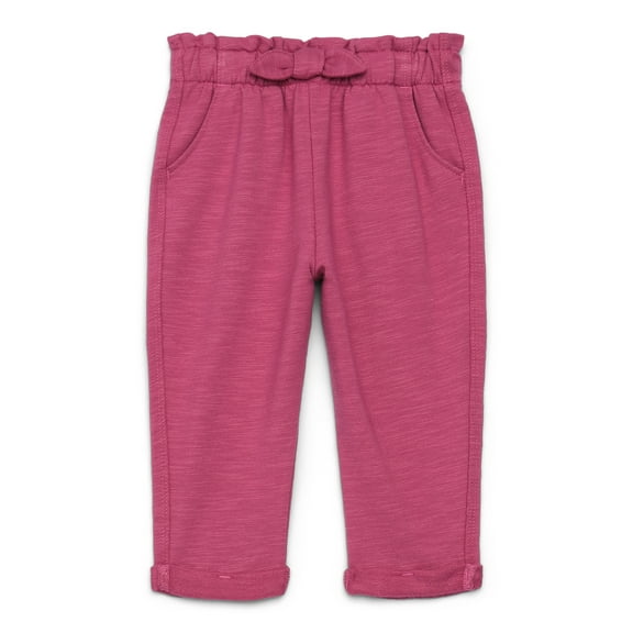 Garanimals Baby Girl French Terry Cloth Pants, Sizes 0M-24M
