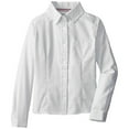 thumbnail image 1 of FRENCH TOAST Long Sleeve Button Down Oxford Shirt White (Little Girls), Sizes 4, 1 of 2