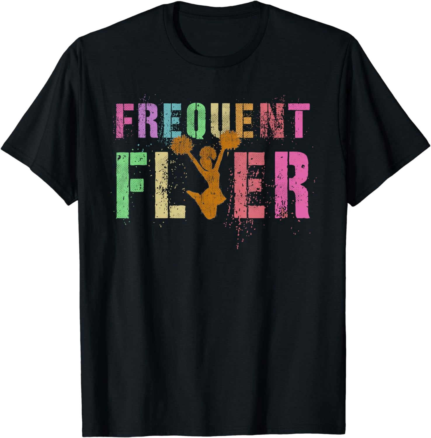 FREQUENT FLYER Club Cheerleading Team Cheerleader Squad T-Shirt - Walmart.com