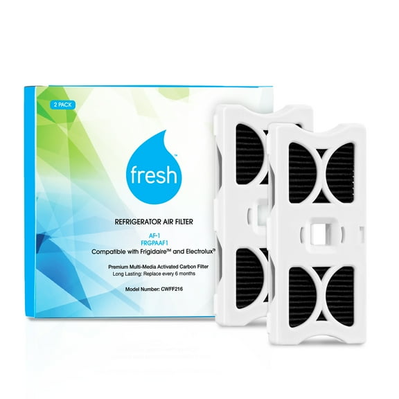 FRESH AF-1 Refrigerator Air Filter Replacement for Frigidaire - Compatible with Models: AF-1, FRGPAAF1, RAF-1 - Advanced Carbon Filter Technology - (2 Pack) Air filter by MIST
