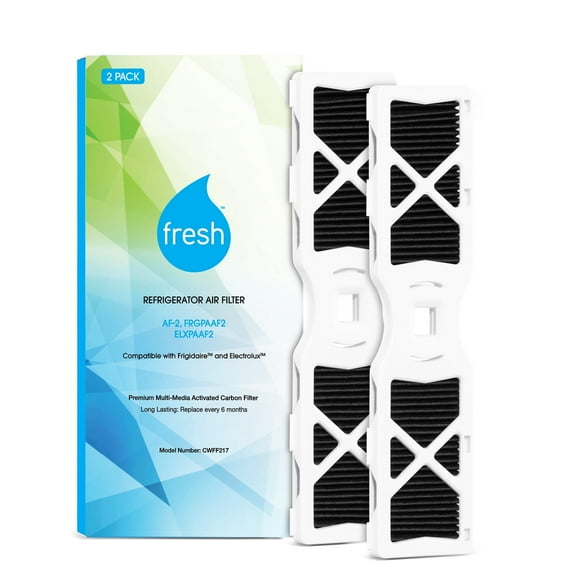 FRESH AF-2 Refrigerator Air Filter Replacement for Frigidaire - Compatible with Models: FRGPAAF2, RAF-2, Electrolux ELXPAAF2 - Advanced Carbon Filter Technology - (2 Pack) Air filter by MIST