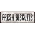 thumbnail image 1 of FRESH BISCUITS Ship Lap Look Country Chic 6x18 Metal Sign Decor 206180044171, 1 of 1
