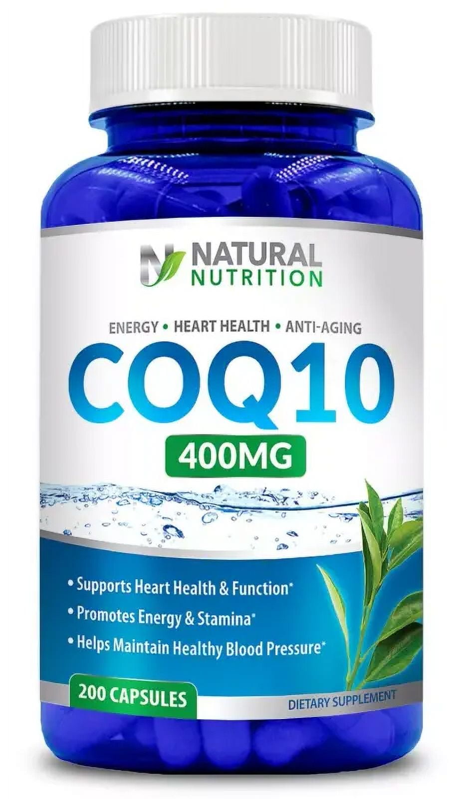 FRESH BRAND NEW - Pure CoQ10 400mg Coenzyme Q-10 Heart Antioxidant 200 ...