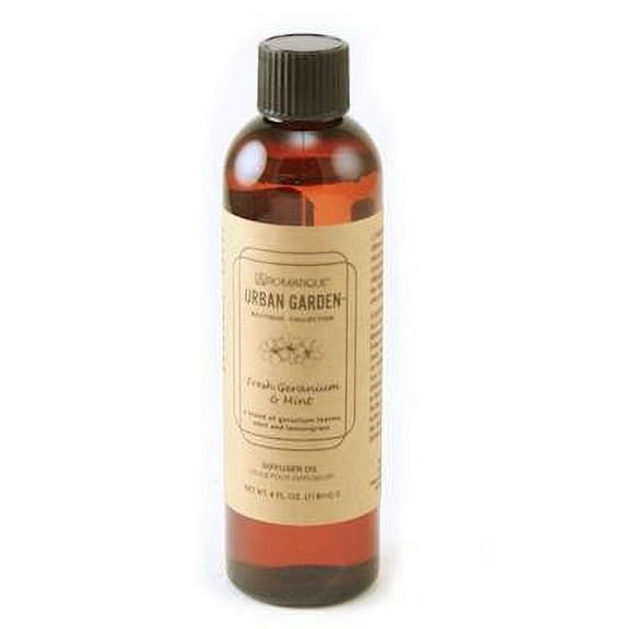 FRESH GERANIUM MINT Aromatique Reed and Ceramic Diffuser Oil Refills - 4oz