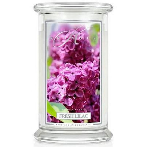 FRESH LILAC Large 2-Wick 22 oz 100 Hour Jar by Kringle Candles