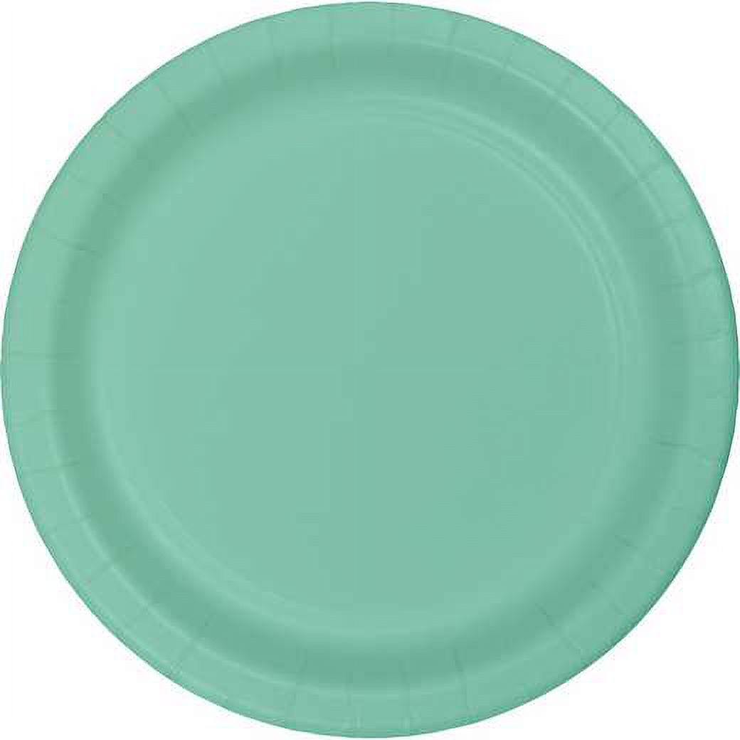 FRESH MINT GREEN PAPER PLATES, 8 CT