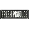 thumbnail image 1 of FRESH PRODUCE Shabby Chic Black Chalkboard Metal Sign 6x18 Decor 106180050047, 1 of 1