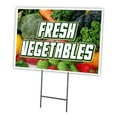 thumbnail image 1 of FRESH VEGETABLES 18"x24" Yard Sign & Stake | Advertise Your Business | Stake Included Image On Front Only | Made in The USA, 1 of 3