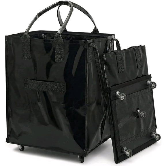 FRESHIE Insulated Food Delivery Bag with Cup Holders Drink Carriers Premium XXL, Great for Beverages, Grocery, Catering, DoorDash, Uber Eats, PostMates$$Home Decor, Kitchen, & Other