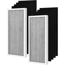 FRESHLAB 04383 Filter Replacement for Hamilton Beach 04383, 04384, 04385 Air Purifier, 2 True HEPA Filter & 8 Carbon Filters, # 990051000