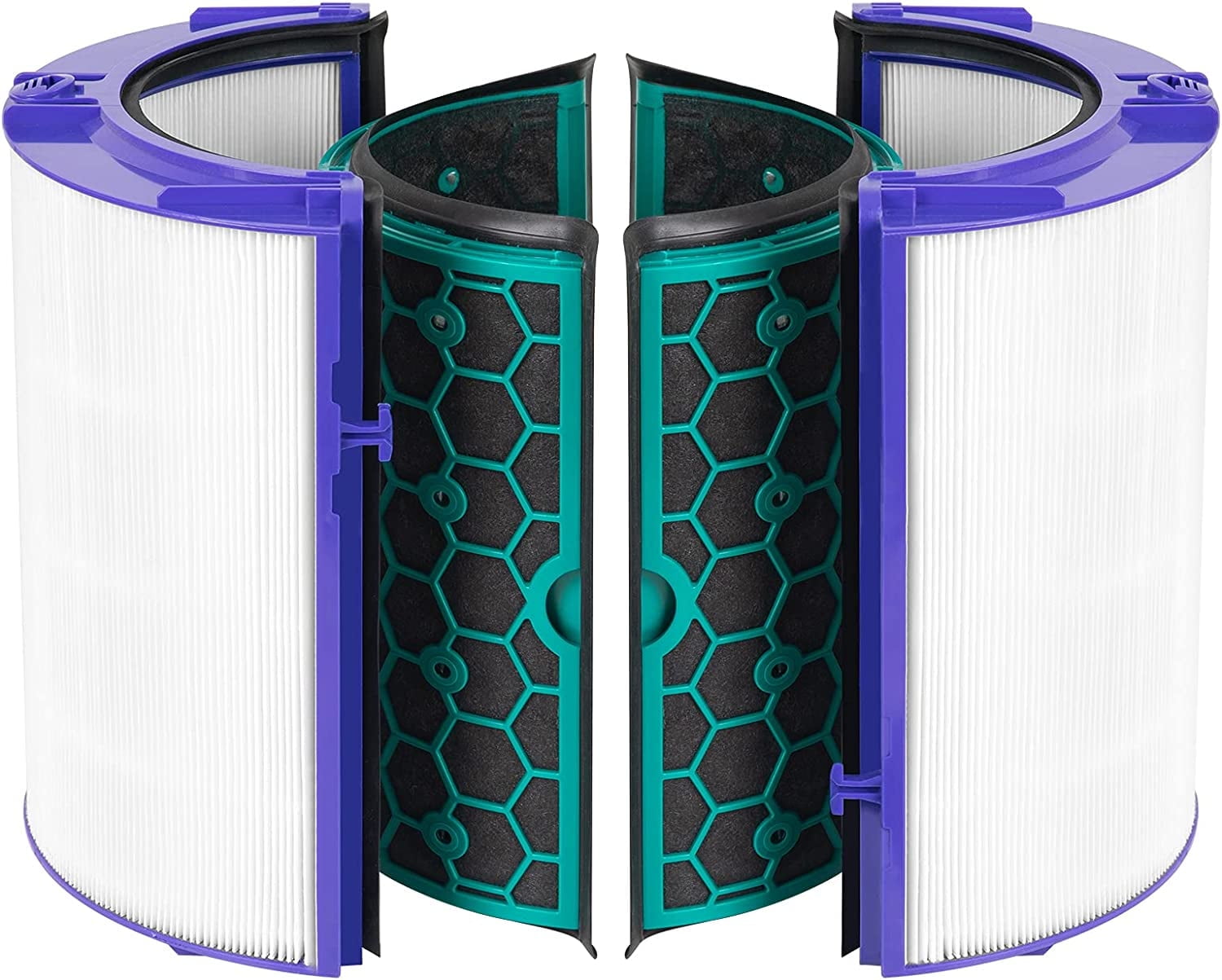 FRESHLAB HP04 Filter Replacement for Dyson TP05, TP04, DP05, DP04 Dyson Pure Cool Fan Filter, 360 Combi Glass HEPA Carbon Filter, Part#968707-04, 968708-04