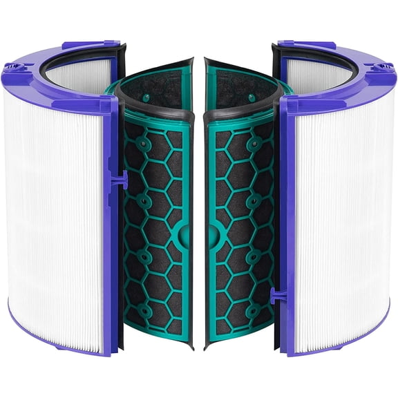 FRESHLAB HP04 Filter Replacement for Dyson TP05, TP04, DP05, DP04 Dyson Pure Cool Fan Filter, 360 Combi Glass HEPA Carbon Filter, Part#968707-04, 968708-04