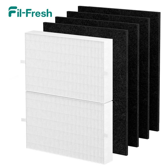 FRESHLAB HPA200 HEPA Replacement Filter R for Honeywell Air Purifier 200 Series, 2 HEPA Filters with 4 Pre-Cut Carbon Filters, Part# HRF-ARVP200