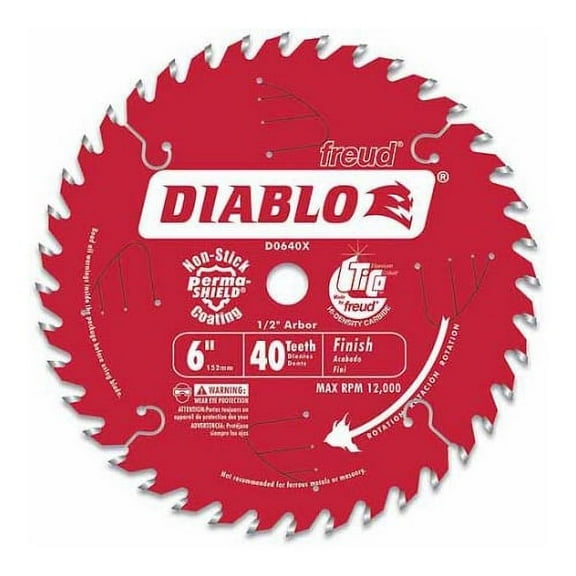 FREUD D0640X 6"x40 Tooth Saw Boss Blade