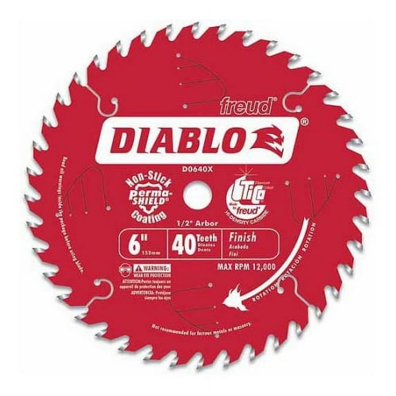 FREUD D0640X 6"x40 Tooth Saw Boss Blade