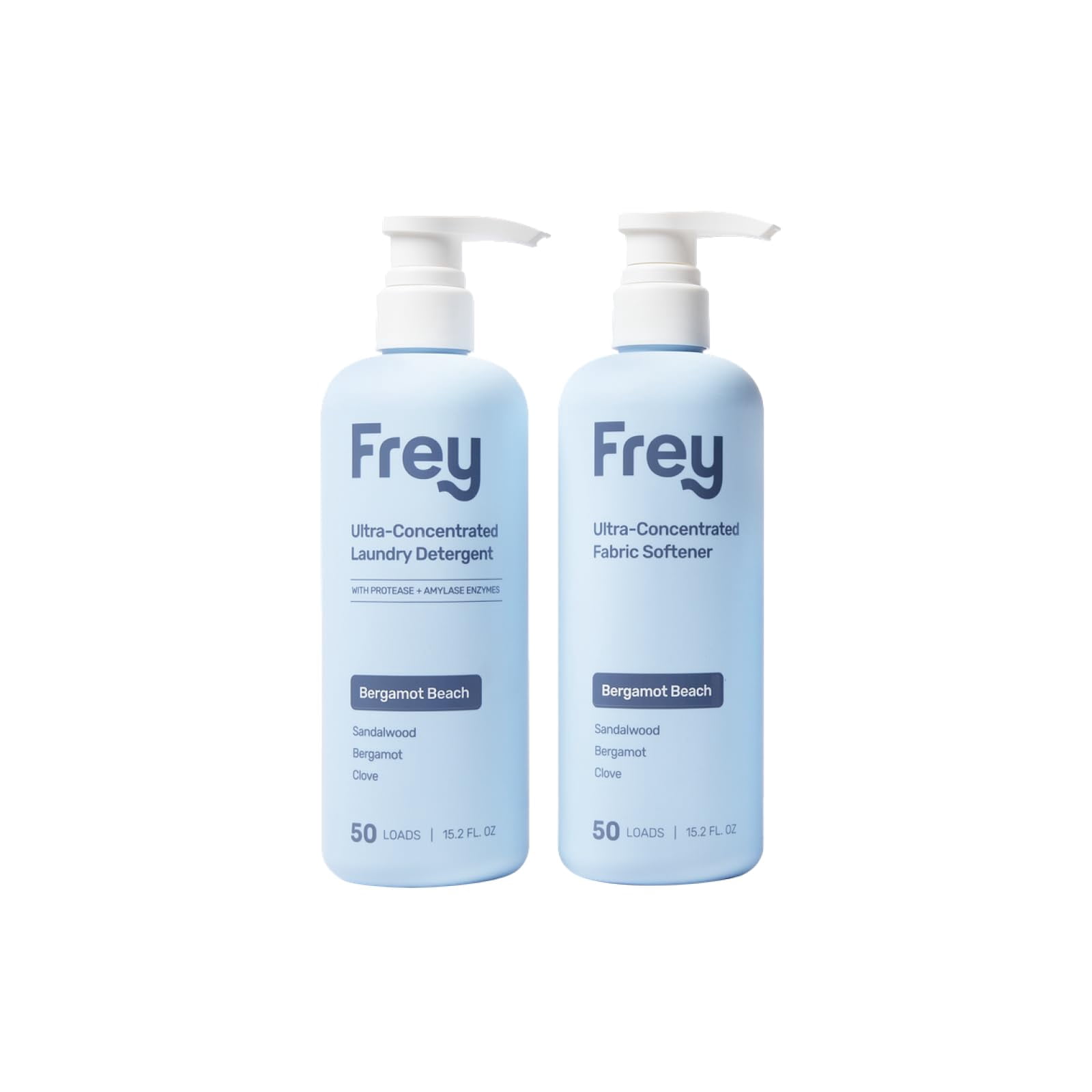 FREY Laundry Care Bundle: Concentrated Natural Laundry Detergent ...