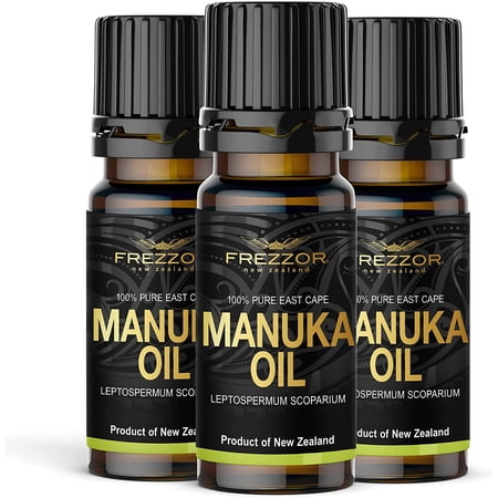 FREZZOR Manuka Essential Leptospermum Scoparium Oil for Nails, Skin, 10ml, 3 Bottles