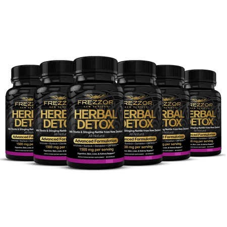 FREZZOR Milk Thistle Herbal Detox Capsule for Liver and Kidney Health, 540 Count, 6 Bottles