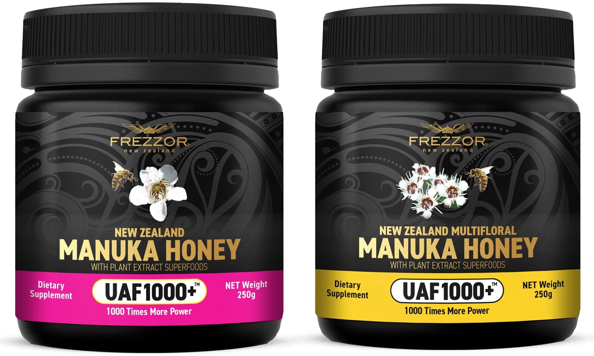 FREZZOR New Zealand Manuka Honey UAF1000+ & Multifloral Manuka Honey UAF1000+