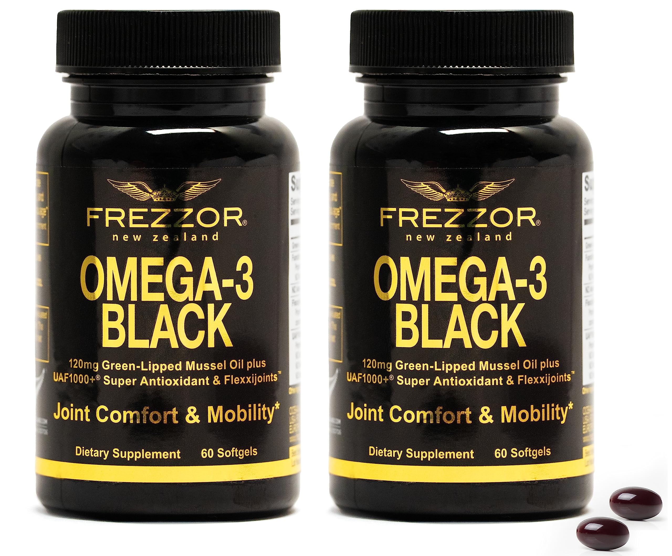 FREZZOR Omega 3 Black for Joint Care & Comfort New Zealand Green