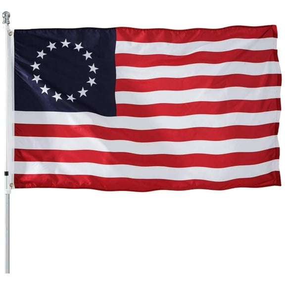 FRF 3x5 Betsy Ross American US Flag 3' x 5' Outdoor- 13 Stars Colonies Primitive US USA Flags Banner Heavy Duty(Betsy Ross Flag 3x5ft)