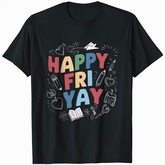 FRI-YAY Classic Logo T-Shirt Men Women Unisex Retro Graphic Tee