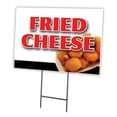 thumbnail image 1 of FRIED CHEESE 12"x16" Yard Sign & Stake | Advertise Your Business | Stake Included Image On Front Only | Made in The USA, 1 of 3