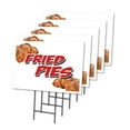 thumbnail image 1 of FRIED PIES 5 Pack Of 18" x 24" Yard Sign & Stake | Advertise Your Business | Stake Included Image On Front Only | Made in The USA, 1 of 3