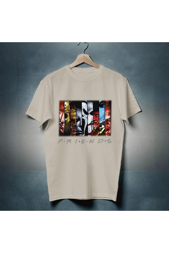 FRIENDS SCARY MOVIE PUNK ROCK T SHIRTS MEN'S SIZES