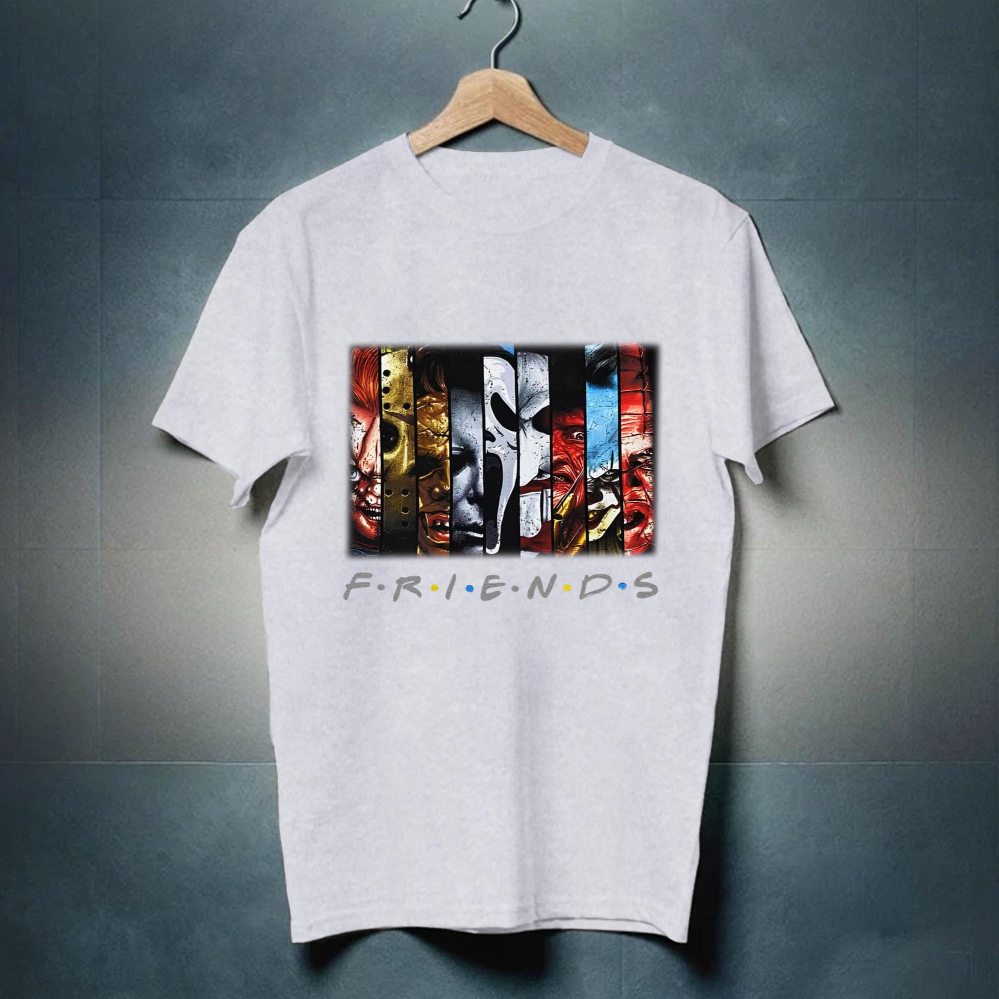 FRIENDS SCARY MOVIE PUNK ROCK T SHIRTS MEN'S SIZES